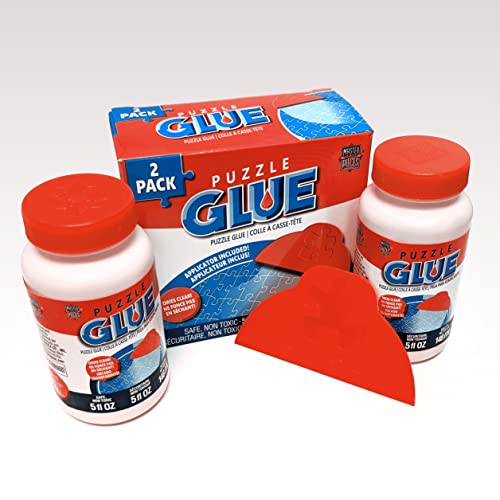 MasterPieces Jigsaw Puzzle Glue & Wide Plastic Spreader