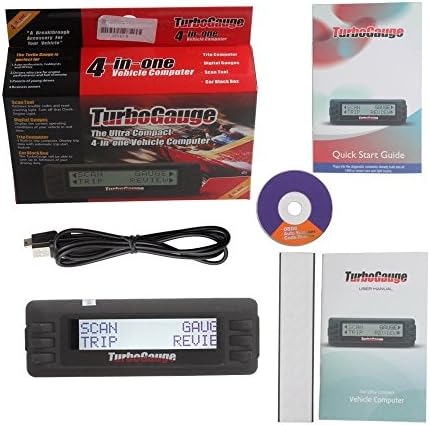 TurboGauge IV Digital Gauge 4 in 1 Vehicle Trip Computer with Digital Gauges Automotive Scan Tool