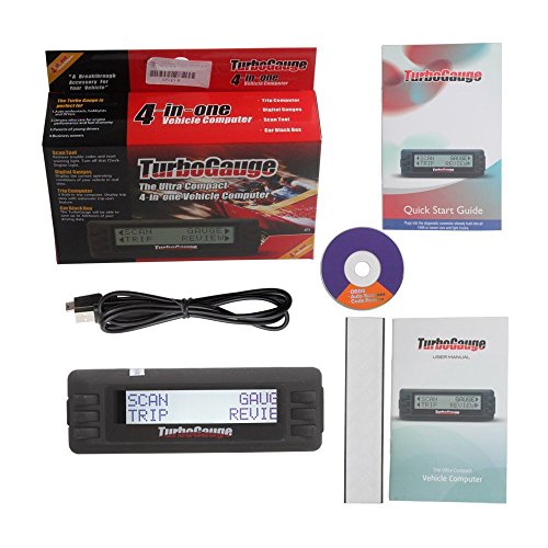 Turbogauge Iv Digital Gauge 4 In 1 Vehicle Trip Computer With Digital Gauges Automotive Scan Tool #TOP2