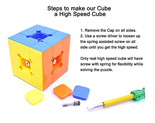 Image of D ETERNAL Cube Combo Set Of 2 3X3 High Speed Stickerless Puzzle Cube For 14 Years And Up, Teen