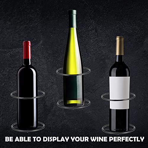 Foto von Cabilock 6stücke Eisen Weinregal Für Rotwein Wandmontiertes Flaschenregal Zur Aufbewahrung Stabiler Und Eleganter Flaschenhalter Für Home Bar Und Restaurant