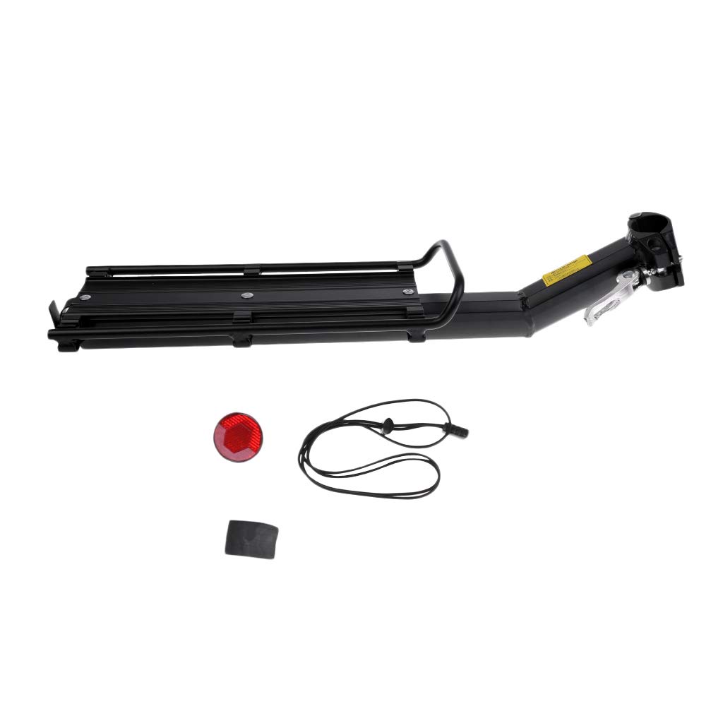 Sharplace Fahrrad Gepäckträger Sattelstütz für Fahrrad, MTB Aluminium Hinten Gepäckträger 30 Kg
