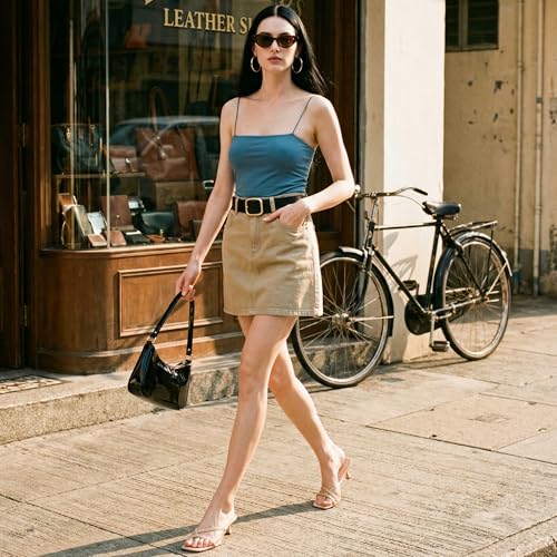 Image of MIRAAZZURRA Kitten Heels for Women Square Toe Flip Flop Low Heel Sandals | Kitten Heels for Women,Flip Flop Thong Heels,Square Toe,Low Heels,Slip On Slide Sandals,Daily Summer Shoes