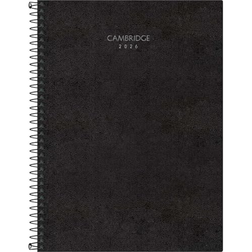 Tilibra - Planner Executivo Espiral 20 x 27,5 cm Cambridge 2026 - Preta