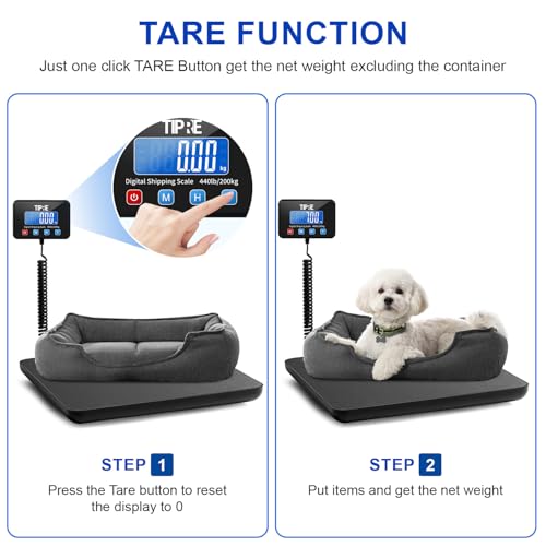 digital shipping postal scale 440lb05oz accuracy lightweight carbon fibre commercial weight scale for package small business mail warehouse home luggage batteryampcharging cable included