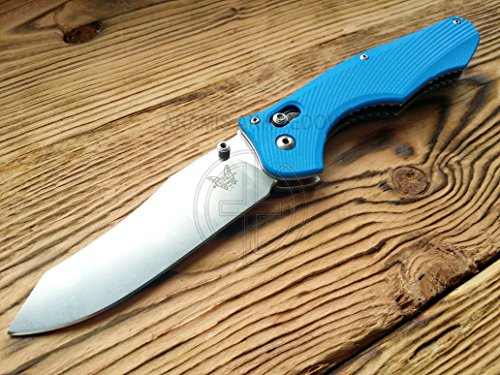 Custome scales, handle for Benchmade 810 Contego,, Model Line, Blue G10 (Knife not included)