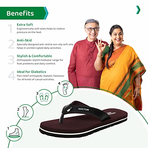 Image of ORTHO JOY Extra soft women's orthopaedic comfort fit slippers for women's daily use