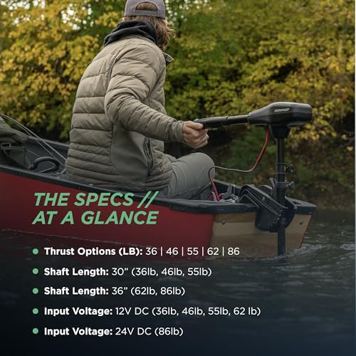 Newport 23M1000203 Nv-Series 55Lb Thrust Saltwater Transom Mounted Trolling Electric Trolling Motor W/ Led Battery Indicator & 30 Inch Shaft thumb #5