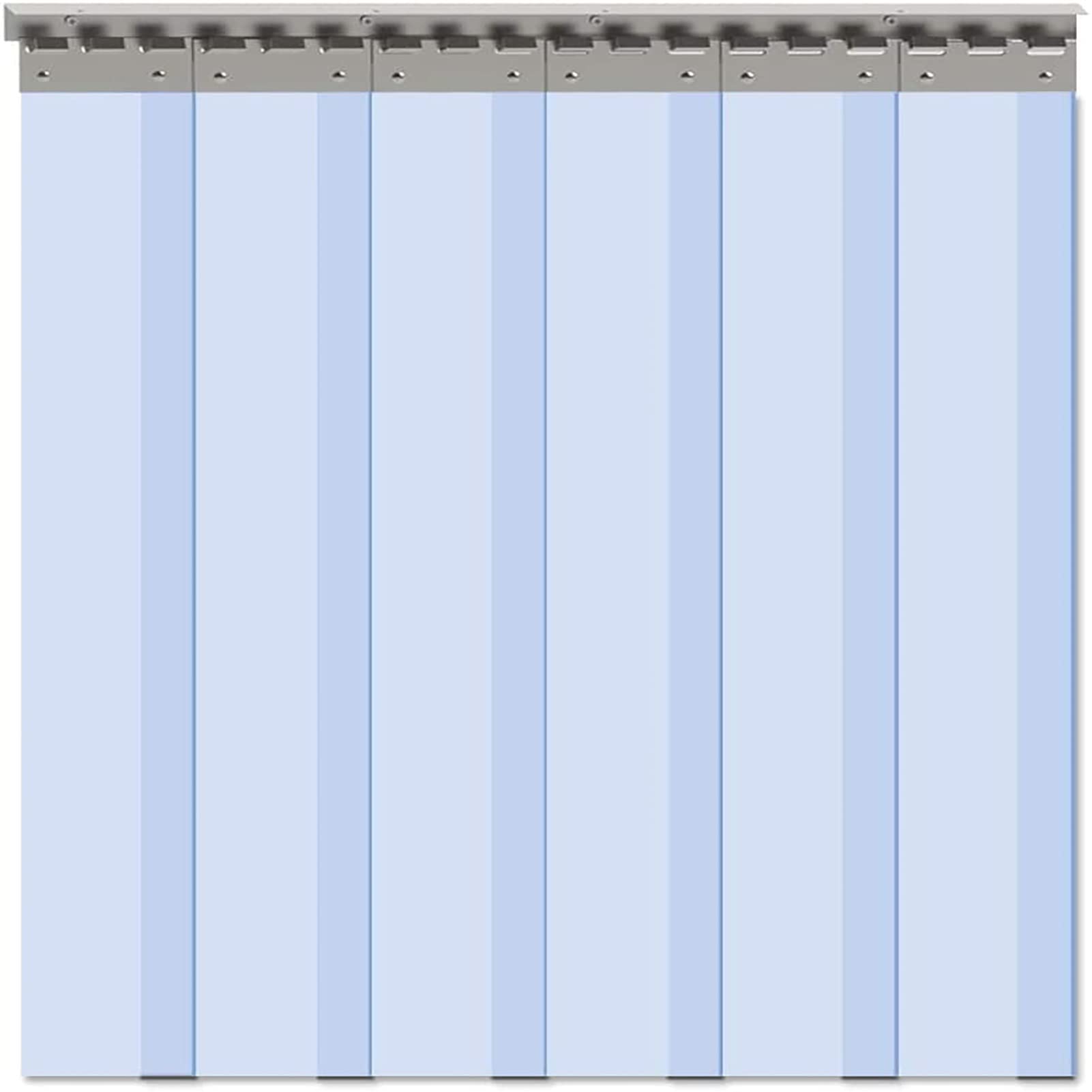 Rideaux À Lanières en PVC Coupe Vent Rideau Industriel À Lanières Résistance À Haute Température Peut Être Personnalisé avec Oeillet, for Réfrigérateur, Garage(1.6mm,1.2MX2M)