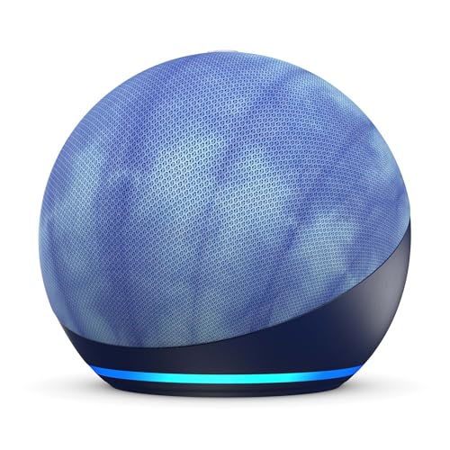 Amazon Echo Dot (Newest Model) | Limited-Edition Japanese Shibori Design by Joe Ando