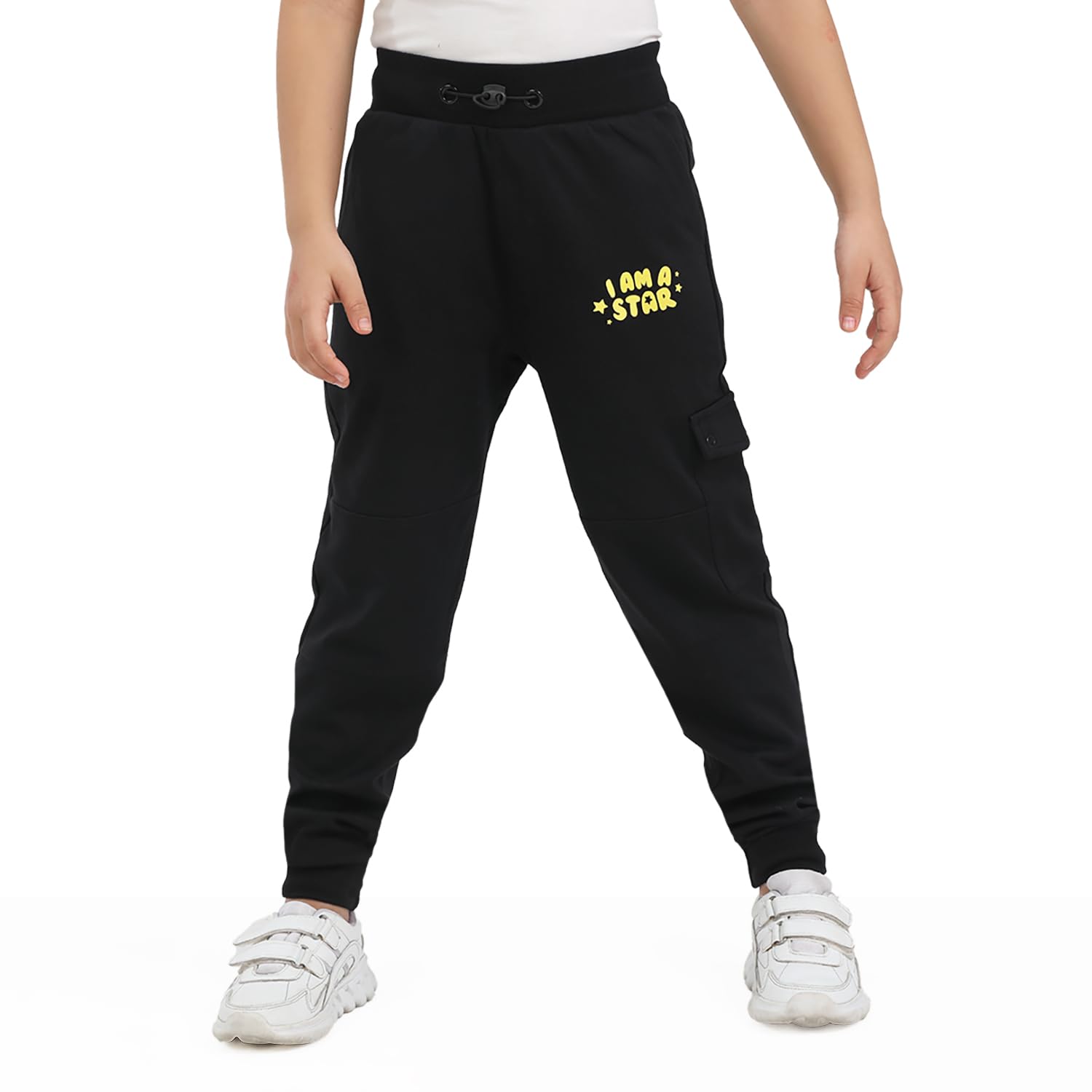 Premium Cotton Joggers for Kids - Stretchable Baby Pants - Premium Cotton Pajama for Kids - Adjustable Elastic Waistband | Unisex Joggers - Waist & Ankle Ribs for Better Fit-image-22