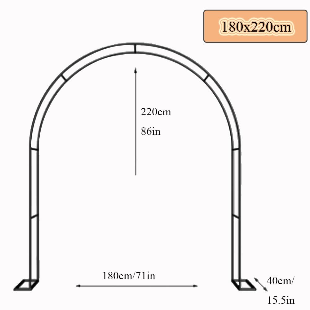 Metall-Spalier für Kletterpflanzen, Hochzeit, Det, Rosenlaube, verstellbare Breite 80–350 cm, Stahlstruktur, Outdoor-Gartendekoration