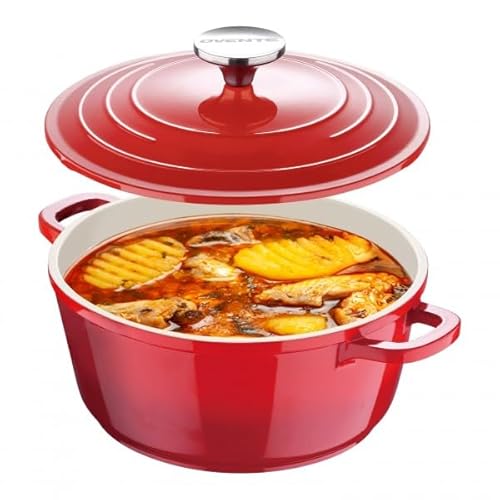 OVENTE Dutch Oven Pot Lid, 4.6 Quart Aluminum Non-Stick