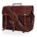 Handmadecraft Leather Unisex Real Leather Messenger Bag for Laptop Briefcase Satchel