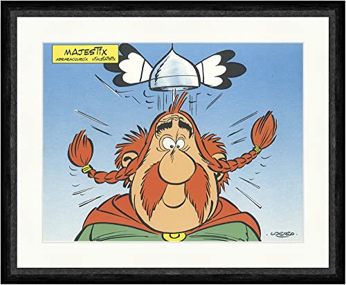 Affiche d'art Gaulois Astérix Obélix Majestix 1077 Biller Antik poster vintage pour collectionneur