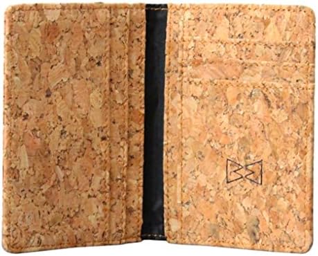 RFID NFC Blocking Slim Bi-fold Wallet Made Of Vegan Cork Leather