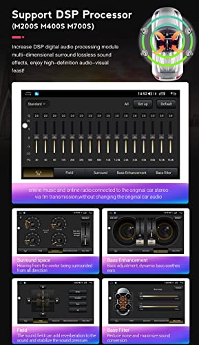 Autoradio Android 11 multimédia doté d'un grand écran tactile 9" et Mirror Link - 5