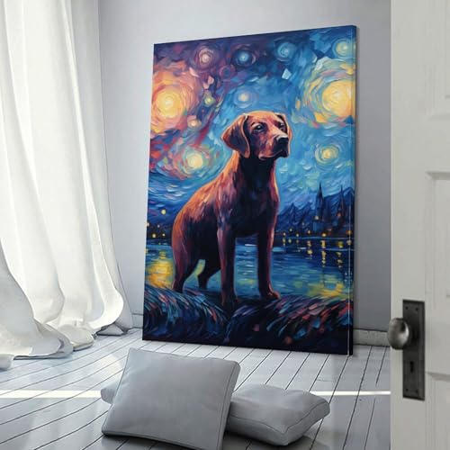 Tableau Labrador photo murale ideale pour relooker salon vide - 3