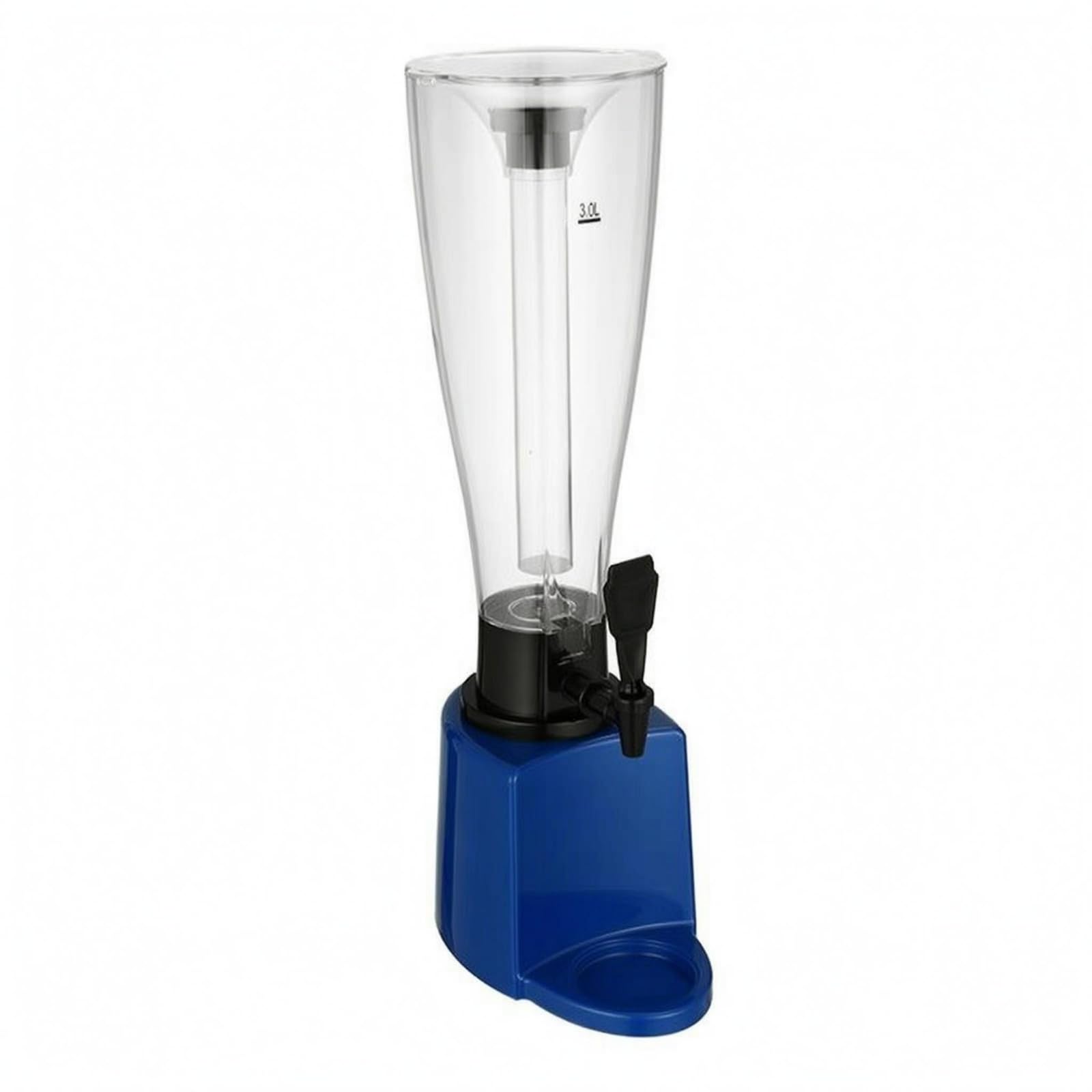 Cylindrical-Conical Drawn Beer Dispenser Clear Beer Tap Dispenser, Blue, PC Ice Pillar-image-23