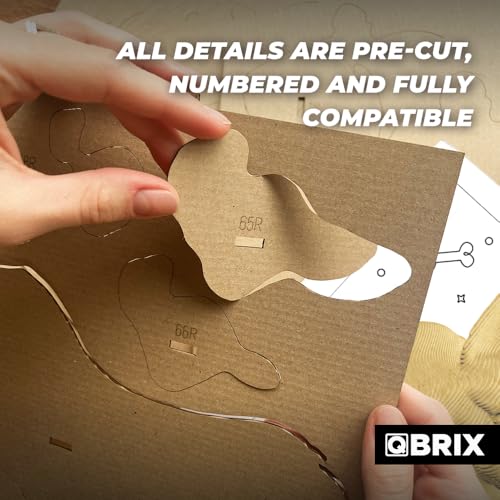 Image of QBRIX Corgi 3D Puzzles for Adults, 3D Puzzles for Adults, 3D Model Kit for Teens, DIY Crafts for Home Decor, Original Gift for Boys&Girls 14+, Cardboard Model Building Kit