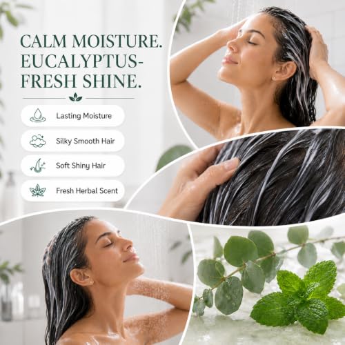 Image of Ginger Lily Farms Botanicals Conditioner, 128oz, Eucalyptus Tranquility | 100% Vegan & Cruelty-Free | Moisturizing Conditioner for All Hair Types | Refill Size