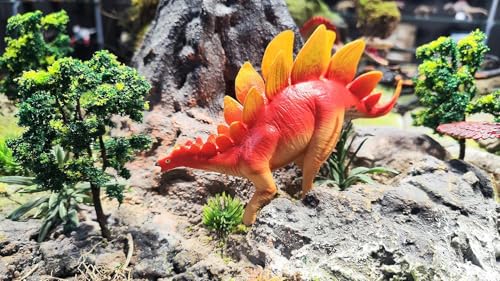 Image of SUPER TOY Stegosaurus Realistic Dinosaur Toy for Kids 3-15 Years Big Size, 8 Inch Jumbo Dinosaur Action Figure Wildlife Educational Animal Toy for Boys Girls Realistic Detailed Dino Collection