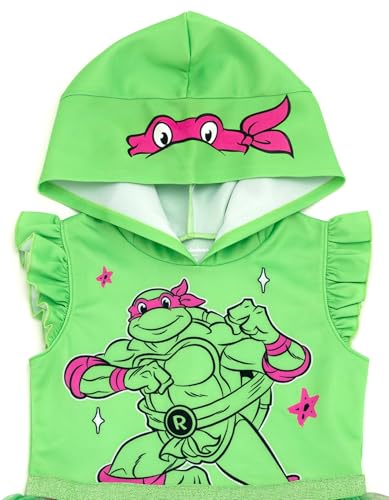 Teenage Mutant Ninja Turtles Girls Scuba Cosplay Hooded Tulle Tutu Dress Toddler to Big Kid Sizes (2T - 10-12)3