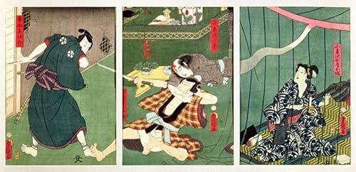 Lienzo gli attori Ichikawa Kodanji de 60x90cm para revivir paredes blancas aburridas