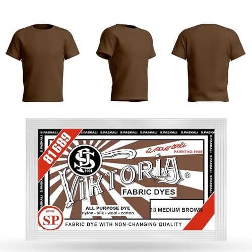 VIKTORIA Teinture textile lavable en machine (59 couleurs) – Teinture pour tissus, colorants pour tissus, couleurs résistantes au lavage, teinture textile, vêtements...