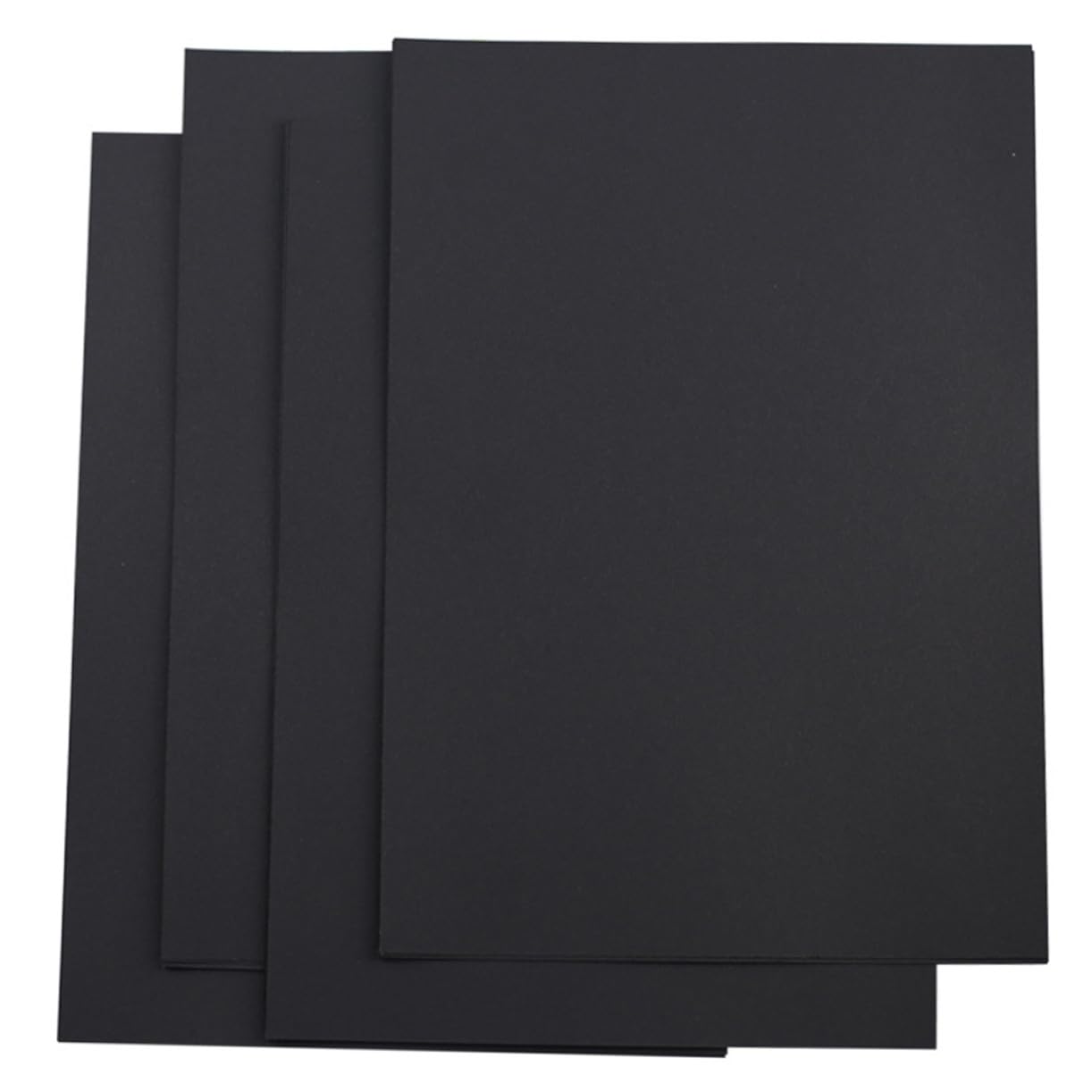 Toyvian Papier à Dessin Noir A4 100 Feuilles, 200g/m², Surface Lisse, Facile à Découper Écrire, pour Cartes de Noël et Créations D’garçon et Filles