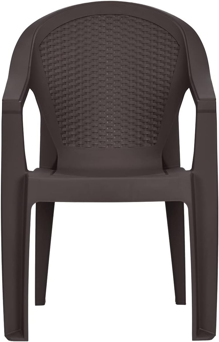 Nilkamal ROSA Plastic Mid Back with Arm Chair Chairs for Home Dining
