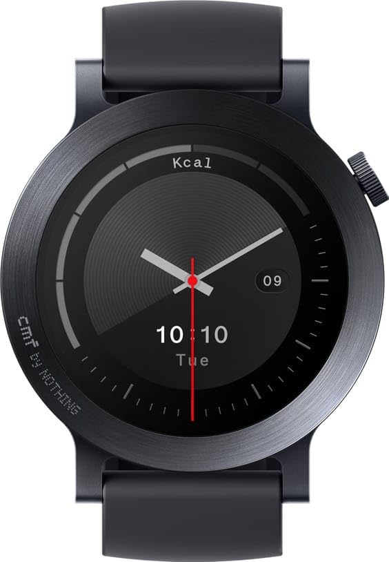 Image of CMF BY NOTHING Watch 3 Pro Smartwatch, Dark Grey | 1.43 inch AMOLED Display, Bluetooth Calling, Built-in Dual-Band GPS, 130+ Sports Modes, IP68