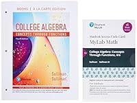 College Algebra: Concepts Through Functions, Loose-Leaf Edition Plus MyLab Math with Pearson eText -- 18 Week Access Card Package 013616675X Book Cover