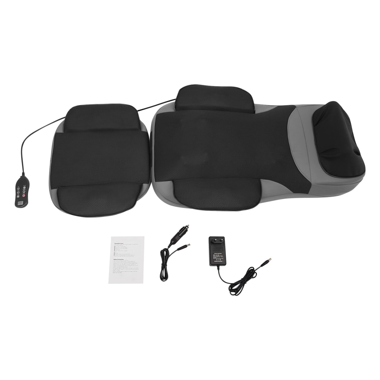 3D Massage Sitzauflage 5-in-1 Wärme Vibration Nacken Rücken Shiatsu Pad