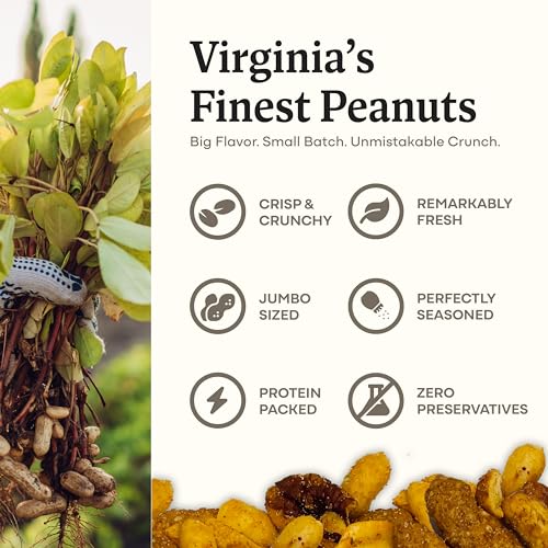 Image of Belmont Peanuts Cocktail Crunch Mix, 18 oz (1 Pack) - Pecans, Butter Toffee Virginia Peanuts, Sesame Sticks, Rice Sticks, Seasoned Peanuts - Simple Ingredients, No Preservatives, Hand Seasoned
