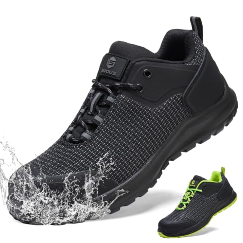 ISOOUS Zapatos de Seguridad Hombre Mujer Calzado Trabajo S3 ESD Impermeable