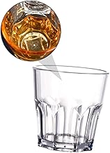 Hoement 4 Pçs Copo Octogonal De Acrílico Copos De Vidro Copos De Plástico Copos Transparentes Copos De Bar Conjunto De 4 Copos De Cerveja Acrílico Copos De Uísque Copo De Vinho Azul