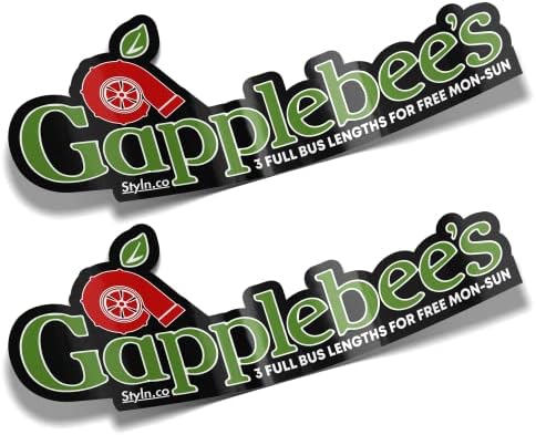 STYLN GAPPLEBEES Slap Sticker (2) CAR Truck Vinyl Sticker Decal Racing 7"