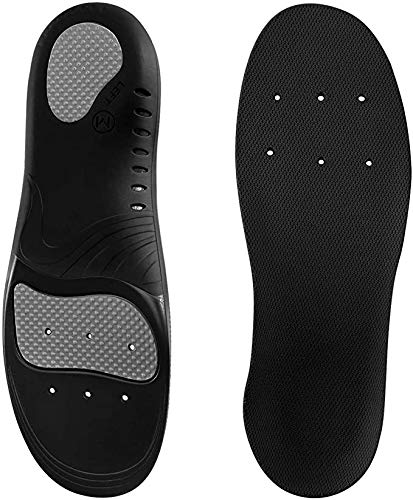 TLTopLike High Arch Support Insoles for Men and Women, Orthotic Shoes Insert with Cushion for Plantar Fasciitis Flat Feet Heel Ankle Pain
