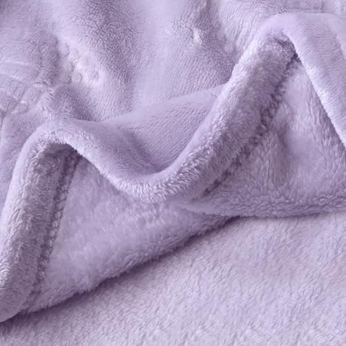Image of BORITAR Baby Blanket with Butterfly Design for Girls Ultra Soft Fleece Warm and Lightweight Blankets for Infant Toddler Newborn, 30x40 Inch, Purple