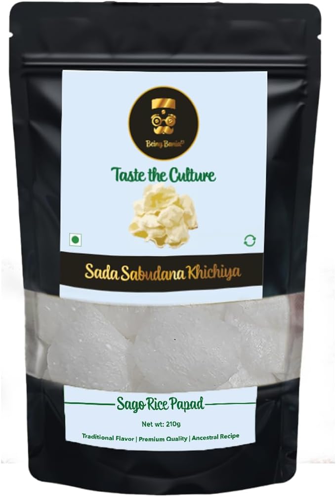 Sabudana Khichiya, 220g | Handmade and homemade sago papad for fasting | Heal...