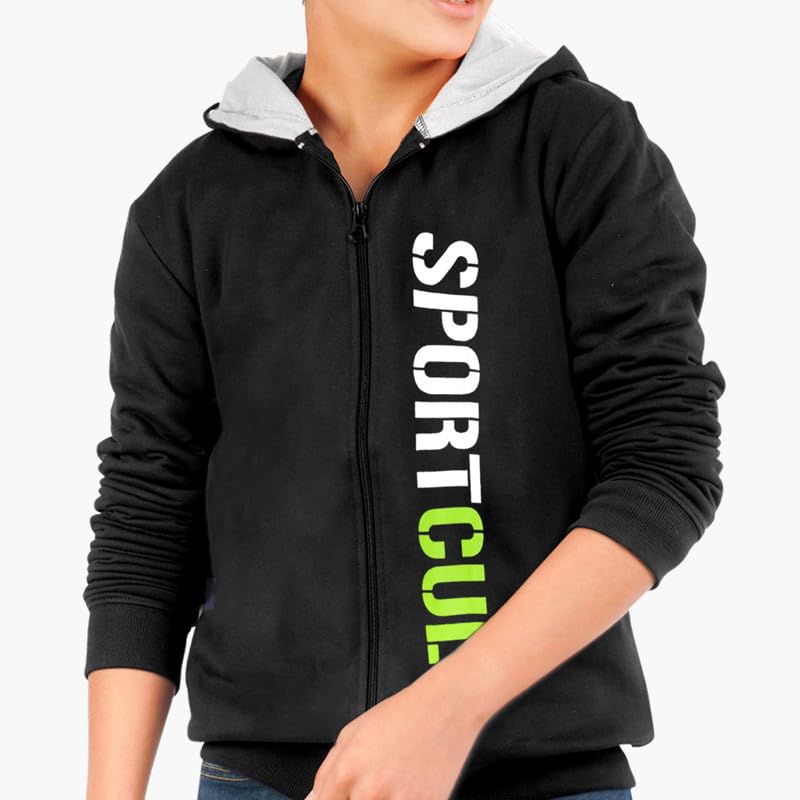 Image of Real Basics Boys Cotton Hooded Sweatshirt(Pack of 1)