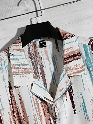 Image of Leriya Fashion Men's Rayon Regular Fit Shirt Casual Stylish | Short Sleeve | Printed Shirts| Summer Button Down