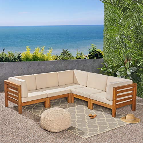 Great-Deal-Furniture-Dawson-Outdoor-V-Shaped-Sectional-Sofa-Set-5-Seater-Acacia-Wood-Outdoor-Cushions-Teak-and-Beige 5150V+fQnoL