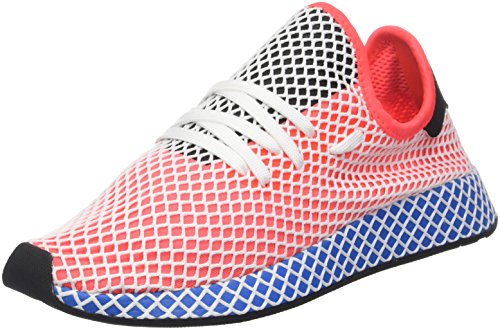 adidas Deerupt Runner, Chaussures de Gymnastique Homme, Rouge (Solar Red/Solar Red/Bluebird), 36 2/3 EU