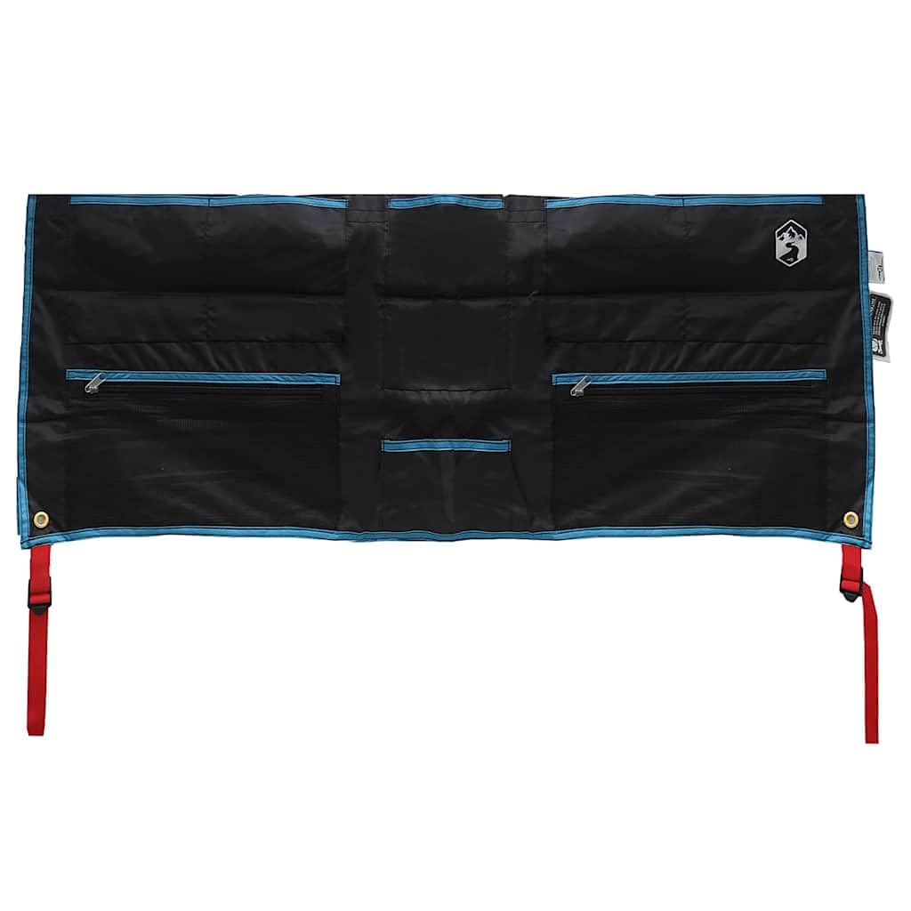 Bolsa de almacenamiento Oxford negra y azul, 98 x 47 cm, peso ligero, 0,21 kg, con cremallera, compatible con tubo de 6,8 mm, para camping, senderismo y actividades al aire libre