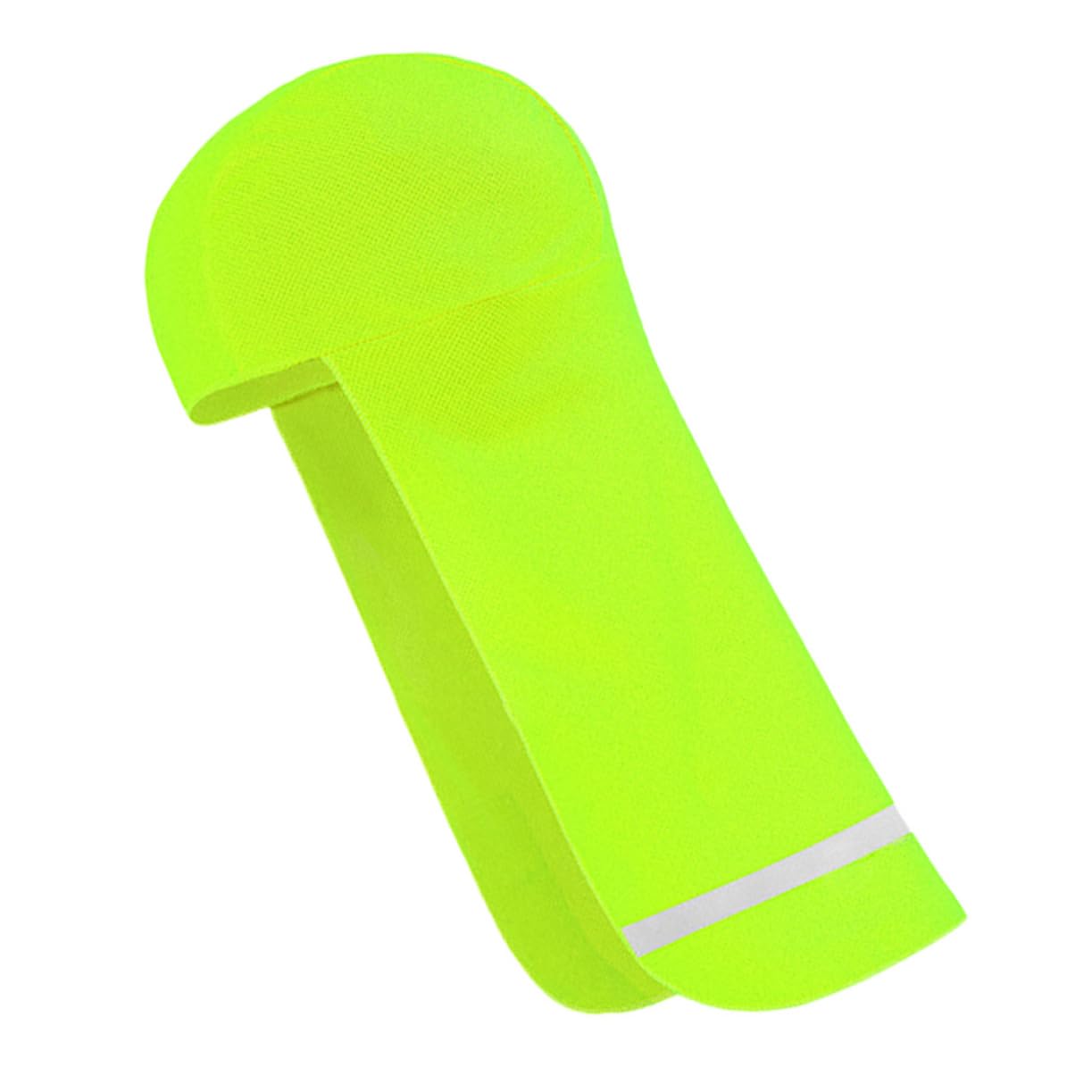 Happyyami Stylish Cycling Gear: Reflective Helmet Cap Warm Head Wrap Sunshade Ultra-Absorbent Liner Light Green