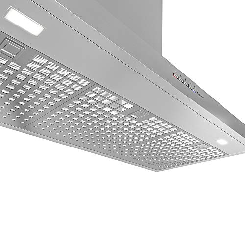 Futuro Futuro Wall-Mount Range Hood 36" 940-Cfm | Razor | Incredibly Thin Stainless Vent Hood | Contemporary Modern Exhaust Hood | Led, Ultra-Quiet, With Blower #TOP7
