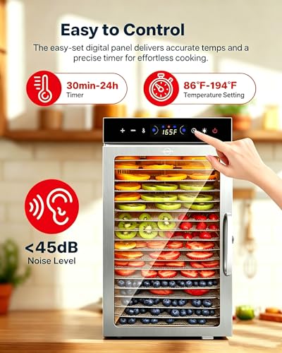 Image of Dehydrator 18Tray, Dual Fan Food Dehydrator Machine