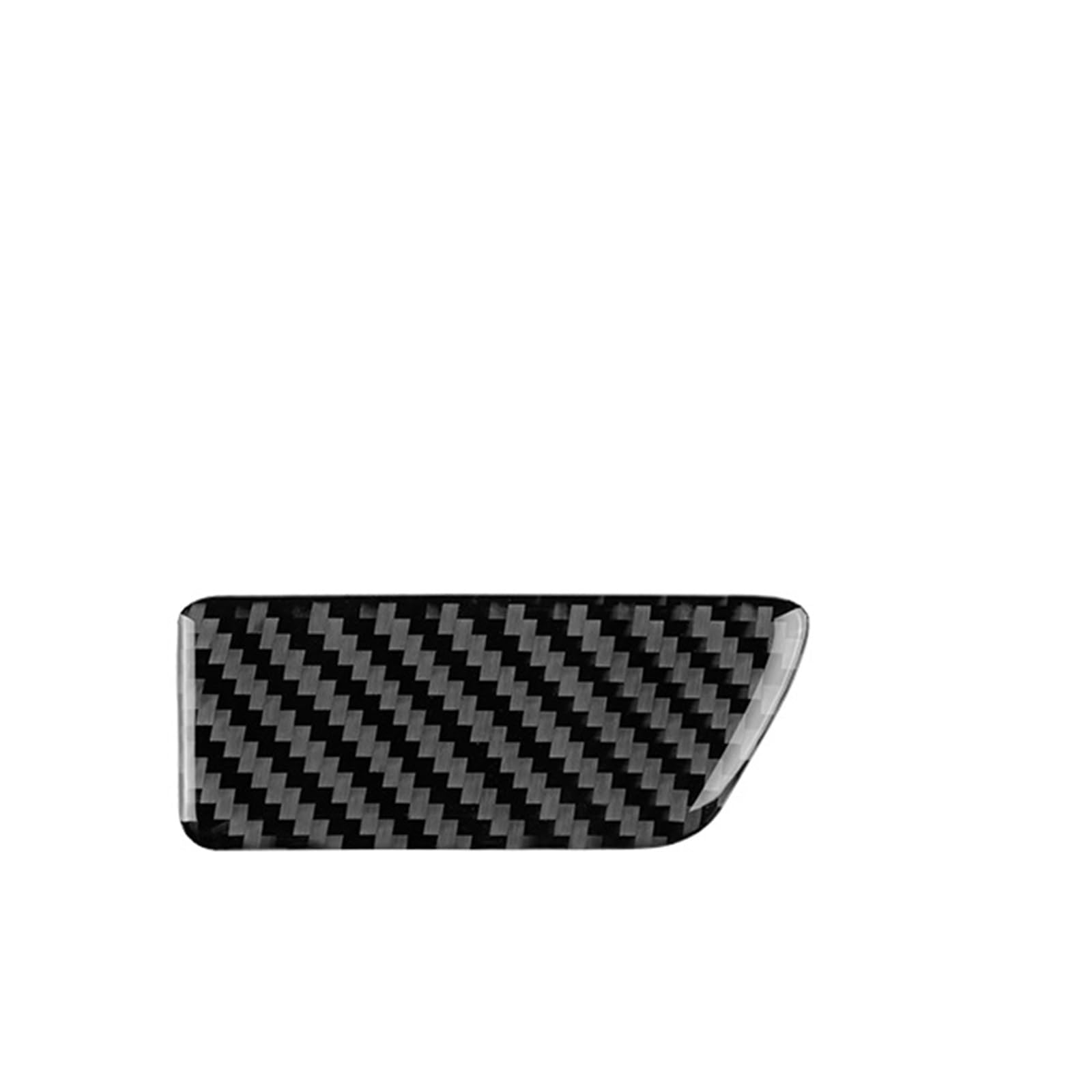 Car Trim Interior for Seat for Leon MK3 2013-2020 LHD RHD Car Front Passenger Box Switch Soft Carbon Fiber Sticker Interior Mouldings(LHD Black)